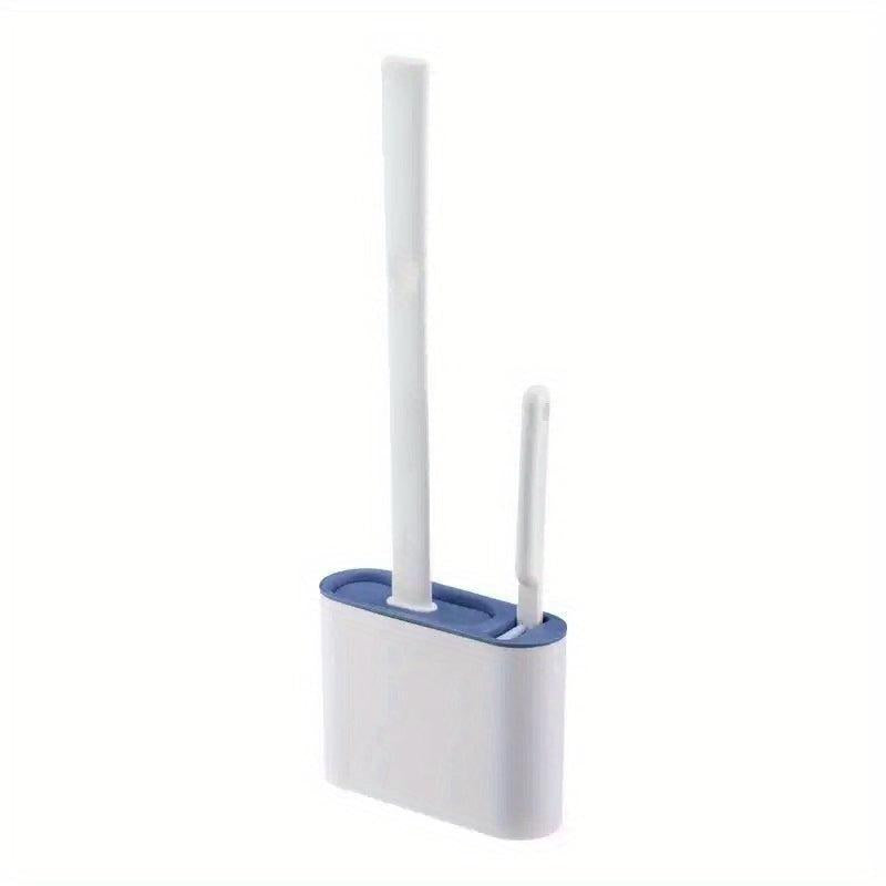 Wall Mounted Toilet Brush & Holder Set with Flexible Brush Head