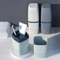 3 In 1 Toothbrush Case Toothpaste Holder Travel Cup