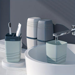 3 In 1 Toothbrush Case Toothpaste Holder Travel Cup