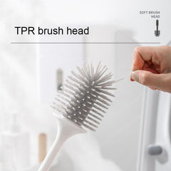 Wall Mounted Toilet Brush Household Bathroom Cleaning Set