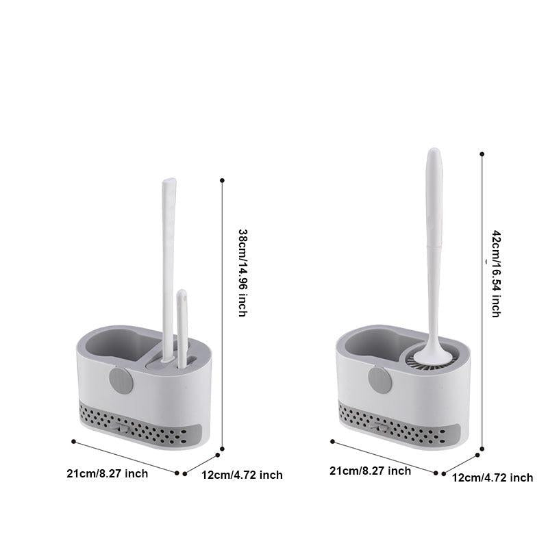 Wall Mounted Toilet Brush Household Bathroom Cleaning Set
