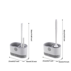 Wall Mounted Toilet Brush Household Bathroom Cleaning Set