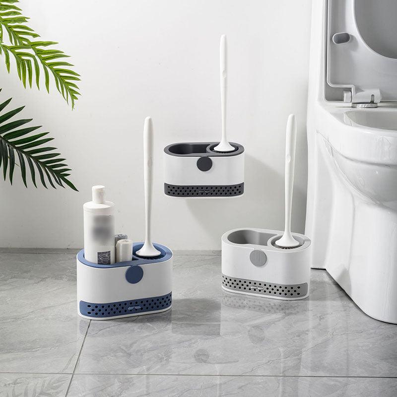 Wall Mounted Toilet Brush Household Bathroom Cleaning Set