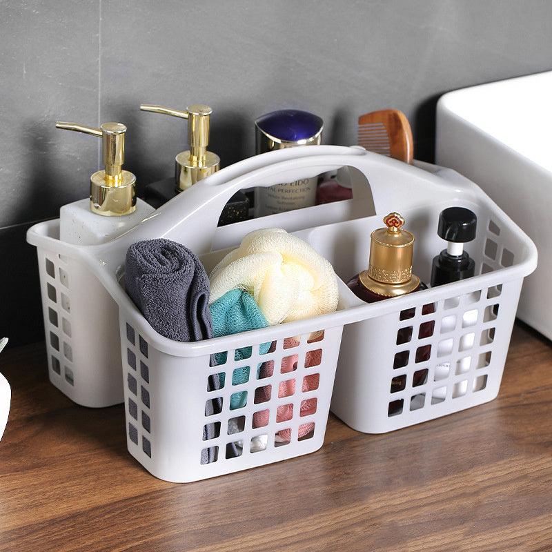 Plastic Handheld Shower Basket Bathroom Storage Organizer