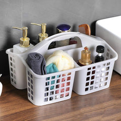 Plastic Handheld Shower Basket Bathroom Storage Organizer