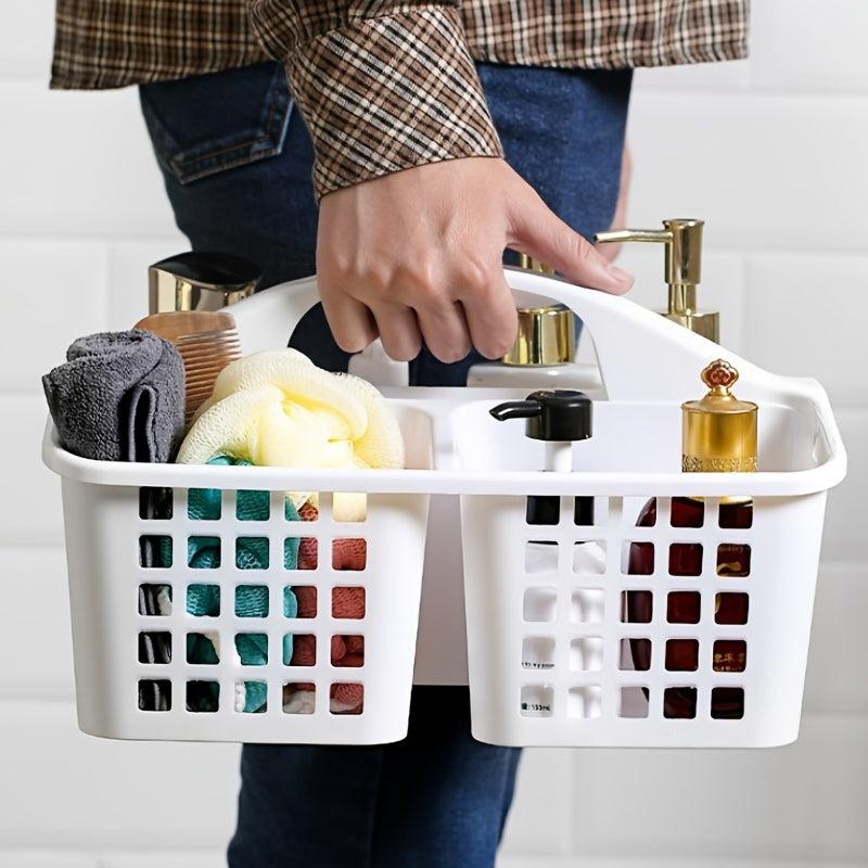 Plastic Handheld Shower Basket Bathroom Storage Organizer