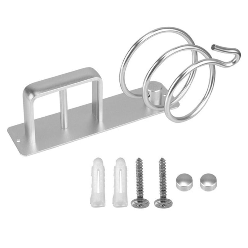 Wall Mounted Hair Dryer Holder Bathroom Storage Rack