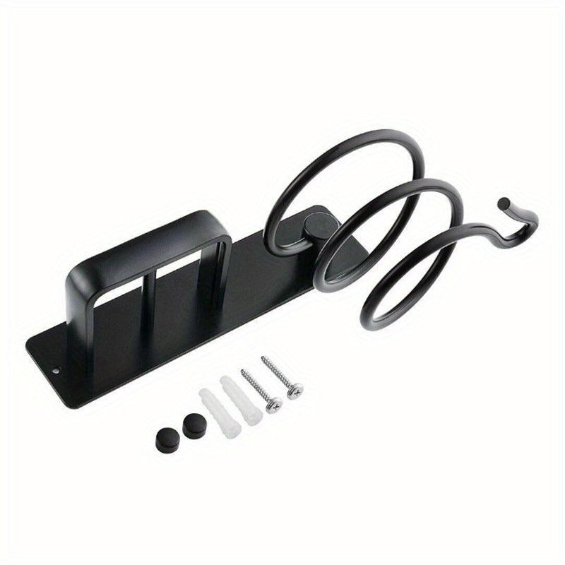 Wall Mounted Hair Dryer Holder Bathroom Storage Rack