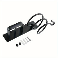 Wall Mounted Hair Dryer Holder Bathroom Storage Rack