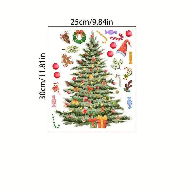 Christmas Tree Candy Sticker Home Decoration Wall Sticker