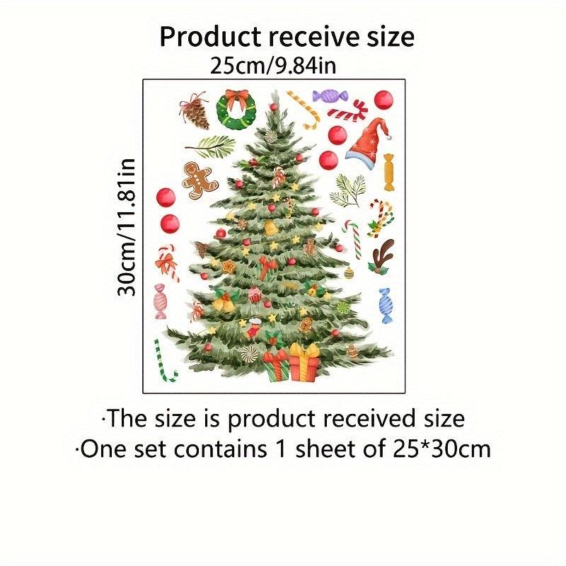 Christmas Tree Candy Sticker Home Decoration Wall Sticker