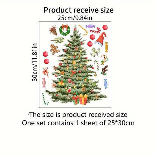 Christmas Tree Candy Sticker Home Decoration Wall Sticker