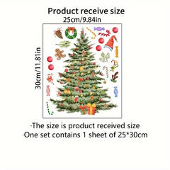 Christmas Tree Candy Sticker Home Decoration Wall Sticker