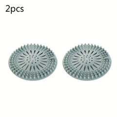 2pcs Sewer Filter Screen Hair Floor Drain Bathroom Hair Prevention Filter