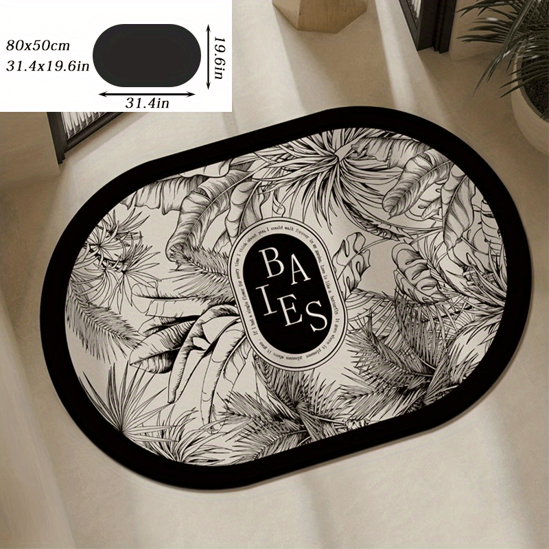 Diatom Mud Absorbent Mat Toilet Bathroom Floor Mat Non-slip Entry Door Mat