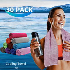50 pcs Cooling Towel for Workout Gym Travel Yoga Outdoor Sports Stay Refreshed