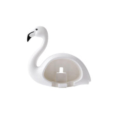 2pcs Flamingo Toothbrush Holders Wall Mounted Toothbrush Storage Rack
