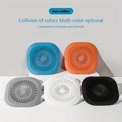 Hair Catcher Floor Drain Anti Clog Hair Stopper Silicone Floor Drain Cover