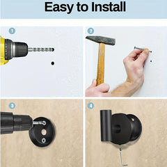 2pcs Stainless Steel Towel Hook Wall Mounted Clothes Hook