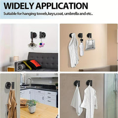 2pcs Stainless Steel Towel Hook Wall Mounted Clothes Hook