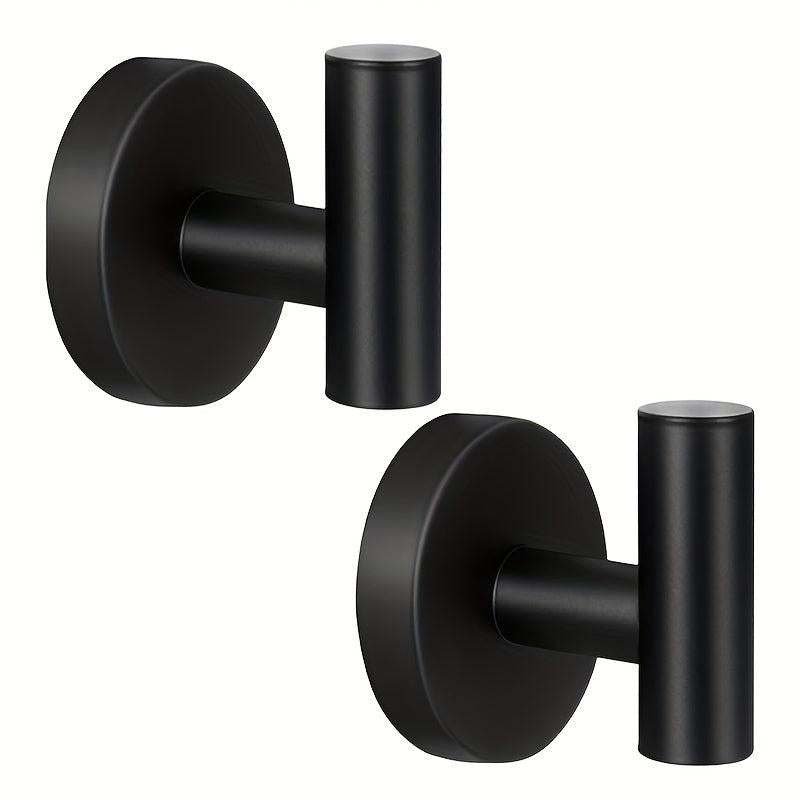 2pcs Stainless Steel Towel Hook Wall Mounted Clothes Hook
