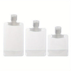3pcs Portable Travel Makeup Packing Bag Cosmetic Lotion Shower Gel Shampoo