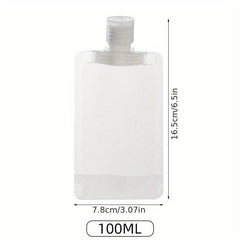 3pcs Portable Travel Makeup Packing Bag Cosmetic Lotion Shower Gel Shampoo