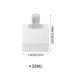 3pcs Portable Travel Makeup Packing Bag Cosmetic Lotion Shower Gel Shampoo