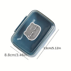 Cute Cartoon Soap Box with Lid, Portable Travel Soap Container