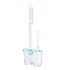 Double Head Silicone Toilet Brush Set Wall mounted Long Handle