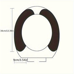 6pcs Cartoon Toilet Seat Covers Thick Padded Non Slip Soft Toilet Cover