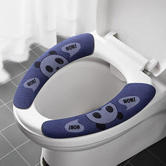 6pcs Cartoon Toilet Seat Covers Thick Padded Non Slip Soft Toilet Cover