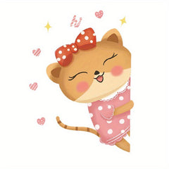 Cat Pattern Toilet Lid Decal Self Adhesive Sticker Home Decor