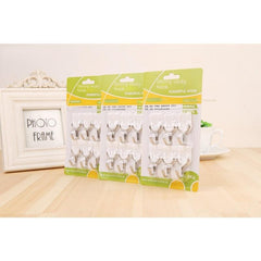 6pcs Self Adhesive Towel Hooks Wall-mounted Storage Hook
