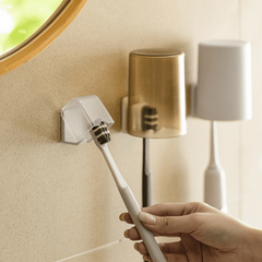 Wall Mounted Toothbrush Holder with Dustproof Lid