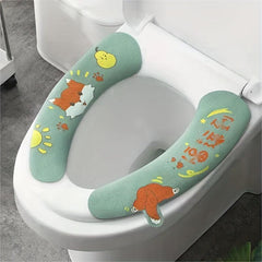 Toilet Seat Cushion 4 Seasons Universal Paste Type Waterproof Mat