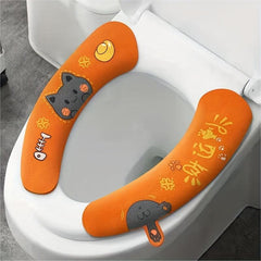 Toilet Seat Cushion 4 Seasons Universal Paste Type Waterproof Mat
