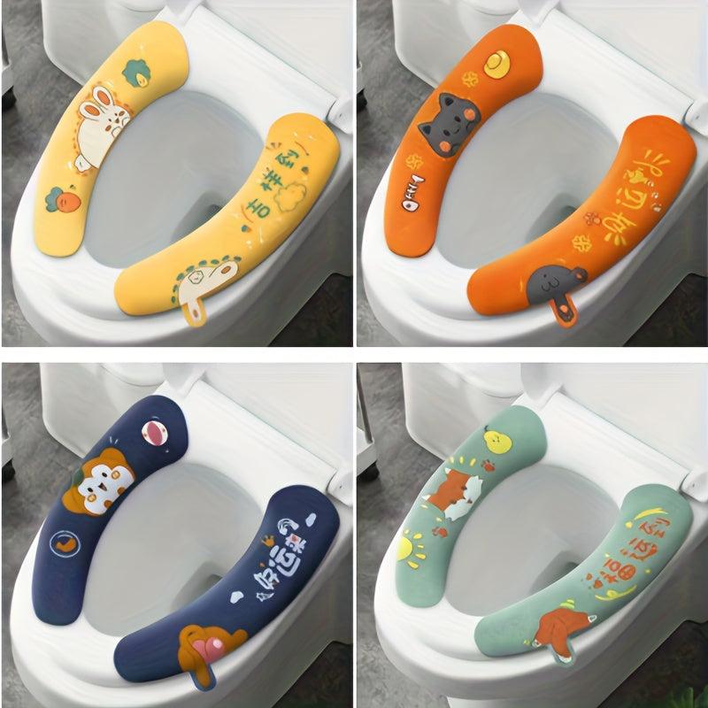Toilet Seat Cushion 4 Seasons Universal Paste Type Waterproof Mat