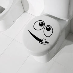 Funny Toilet Lid Decal Wall Sticker Bathroom Decor
