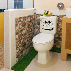Funny Toilet Lid Decal Wall Sticker Bathroom Decor