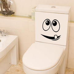 Funny Toilet Lid Decal Wall Sticker Bathroom Decor
