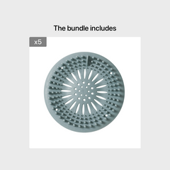 Silicone Hair Catcher Shower Drain Cover Easy Clean Bathroom Kitchen