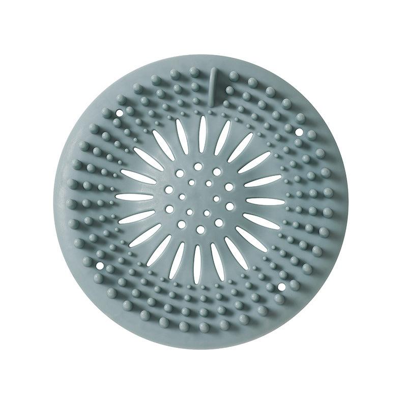 Silicone Hair Catcher Shower Drain Cover Easy Clean Bathroom Kitchen