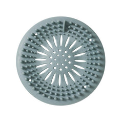 Silicone Hair Catcher Shower Drain Cover Easy Clean Bathroom Kitchen