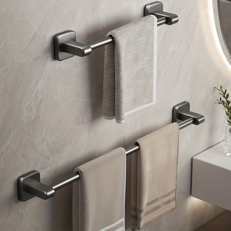 Aluminum Towel Holder Wall Mounted Bathroom Storage Rack