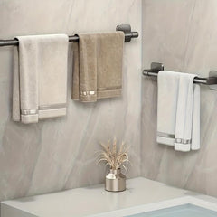 Aluminum Towel Holder Wall Mounted Bathroom Storage Rack