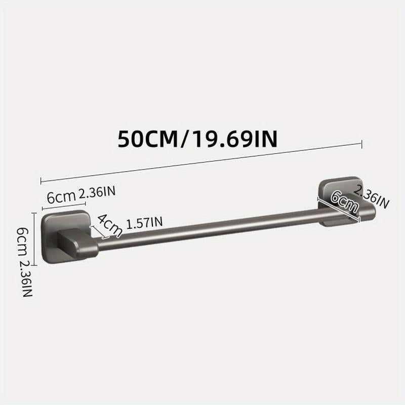 Aluminum Towel Holder Wall Mounted Bathroom Storage Rack