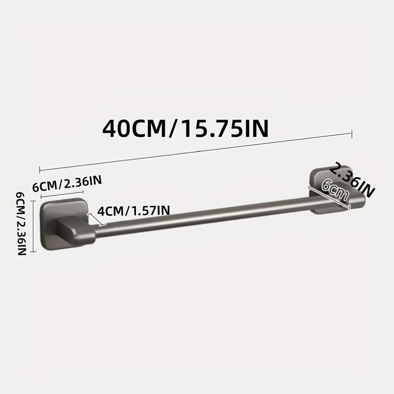 Aluminum Towel Holder Wall Mounted Bathroom Storage Rack