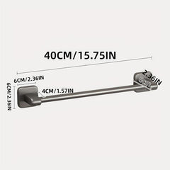 Aluminum Towel Holder Wall Mounted Bathroom Storage Rack