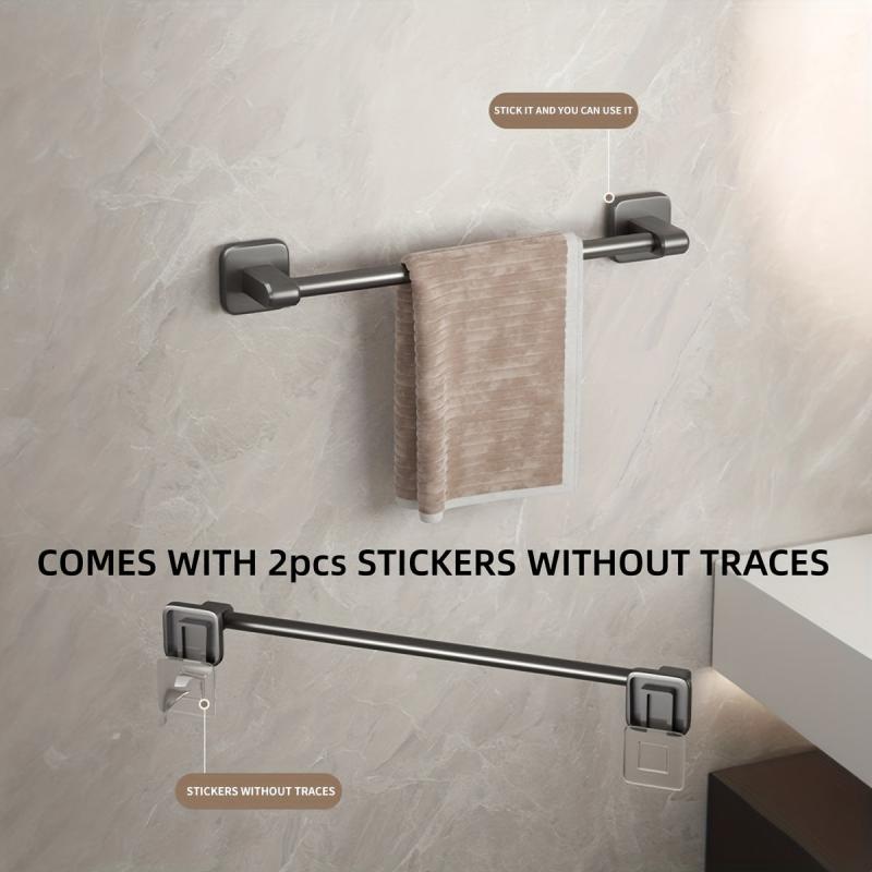 Aluminum Towel Holder Wall Mounted Bathroom Storage Rack